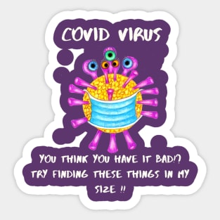 Corona Virus Hardship Sticker